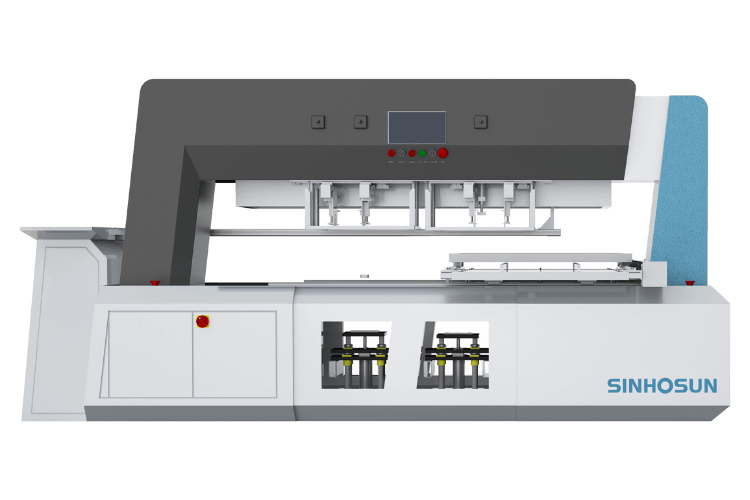 sh-1020sjn model stripping and blanking machine with robotic arm and 90 degree conveyor unit by sinhosun company