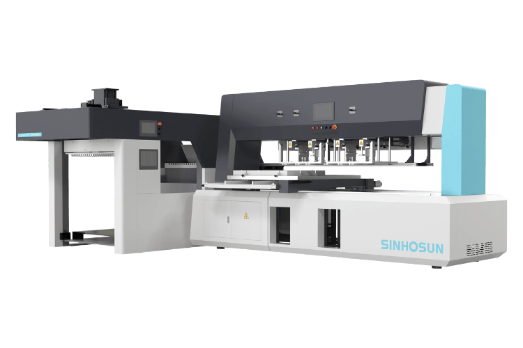 sh-1020spd model stripping and blanking machine with robotic arm and palletizing unit by sinhosun company