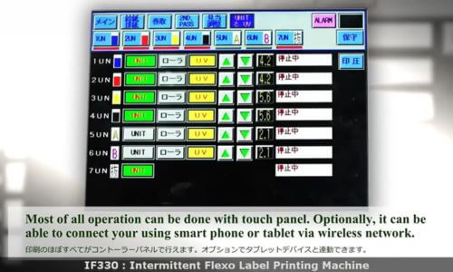 touch panel operation of tr3