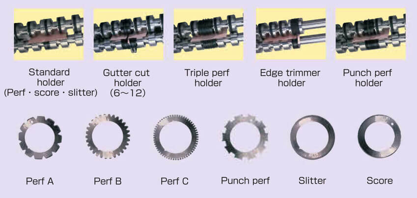 multi functional detechable slitter shaft of combination series