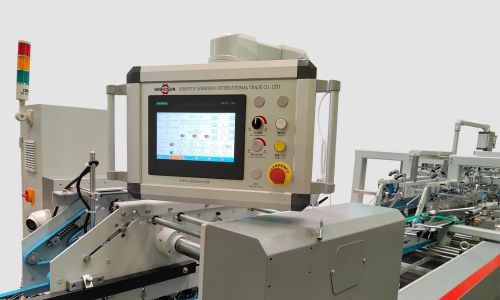 control panel unit of folding and gluing machine